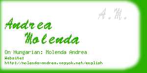 andrea molenda business card